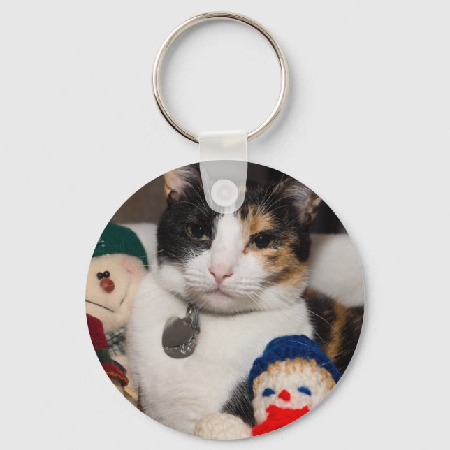 I Spy A Calico Key Ring (Front)