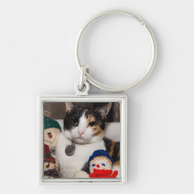 I Spy A Calico Key Ring (Front)