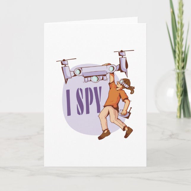 I Spy For Drone Pilots and Drone Kids Card (Front)