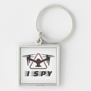 I Spy For Drone Pilots and Drone Lovers Key Ring