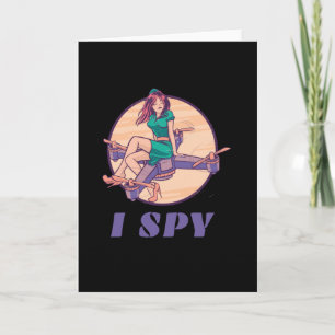 I Spy Spy Drone For Girls Card