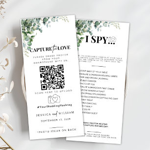 I spy wedding game Capture the love photo scavenge Menu