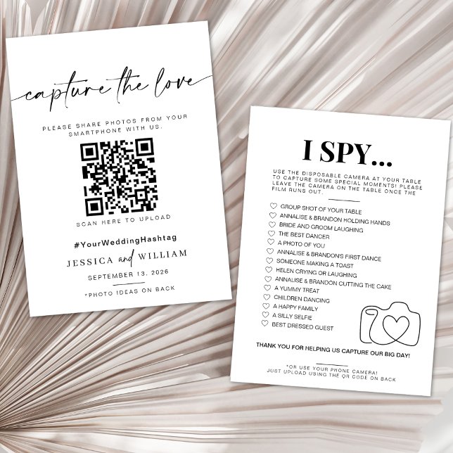 I spy wedding game Capture the love photo scavenge Menu (Creator Uploaded)