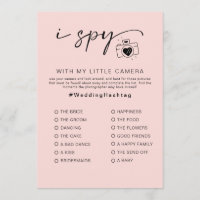 I Spy wedding Game for Reception Photo Hunt Game