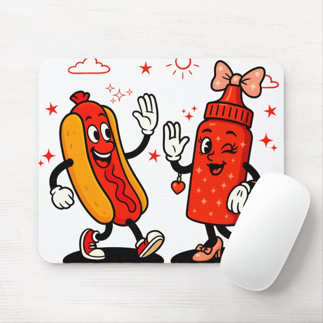 I Squirt On Juicy Wieners Adult Humour Funny Mouse Pad (With Mouse)