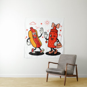 I Squirt On Juicy Wieners Adult Humour Funny Tapestry