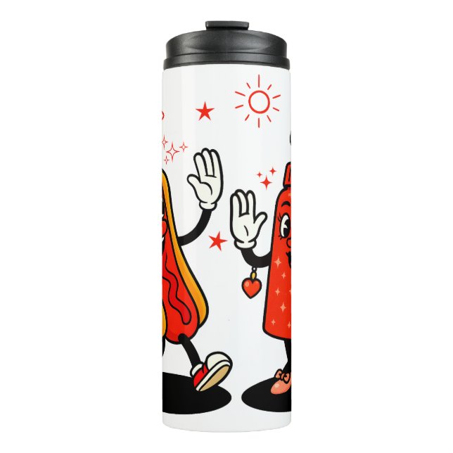 I Squirt On Juicy Wieners Adult Humour Funny Thermal Tumbler (Front)
