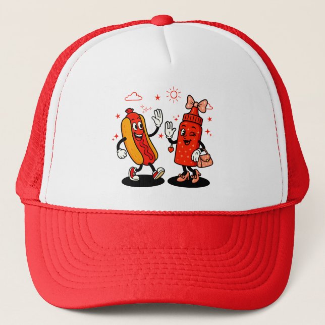 I Squirt On Juicy Wieners Adult Humour Funny Trucker Hat (Front)