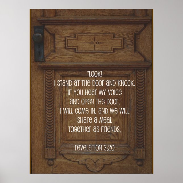 I Stand at the Door and Knock, Door Poster (Front)