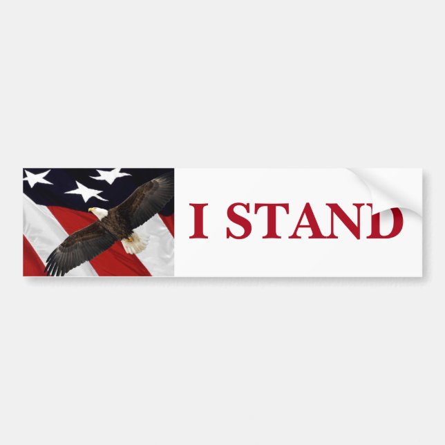 I Stand Bumper Sticker (Front)