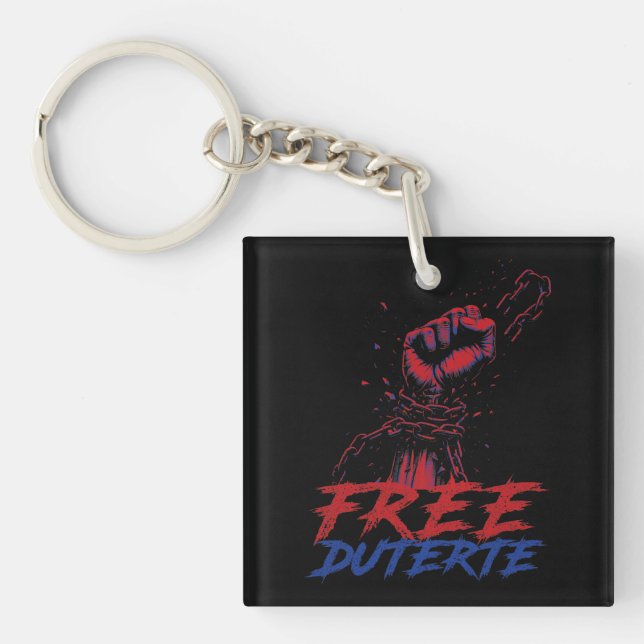 I Stand For Duterte Free DU30 Free Duterte Key Ring (Front)