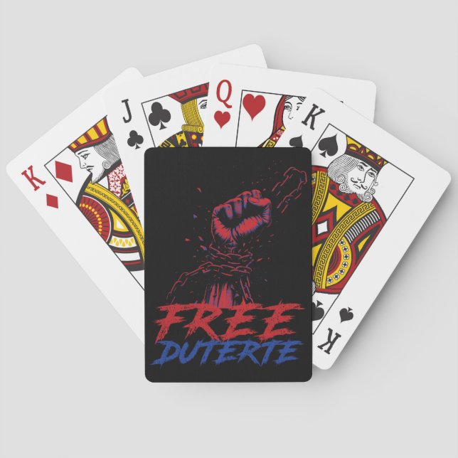 I Stand For Duterte Free DU30 Free Duterte Playing Cards (Back)