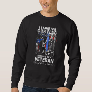 I Stand For Our Flag Kneel For The Cross American Sweatshirt