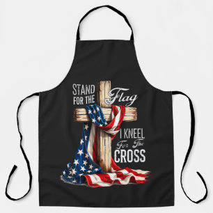 I Stand For The Flag And Kneel For The Cross Apron
