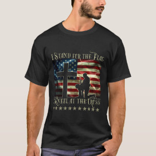 I Stand For The Flag I Kneel At The Cross Shirt Ve