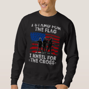 I Stand For The Flag I Kneel For The Cross 1 Sweatshirt