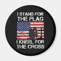 I Stand for The Flag Kneel for The Cross Flag USA