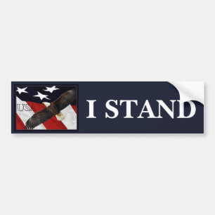 I Stand/USA Bumper Sticker