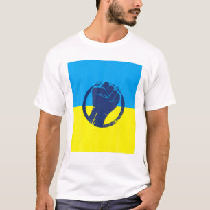 I Stand With A Free Ukraine Ukrainian Pride Stop V T-Shirt