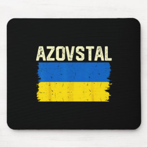 I Stand With Azovstal Mariupol Ukraine Vintage Ukr Mouse Pad