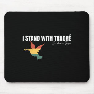 I Stand With Burkina Faso-ibrahim Traoré Mouse Pad