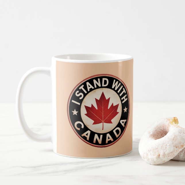I stand with Canada Coffee Mug (With Donut)
