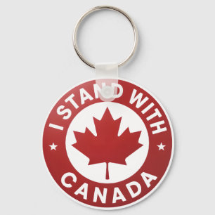 I stand with Canada Key Ring