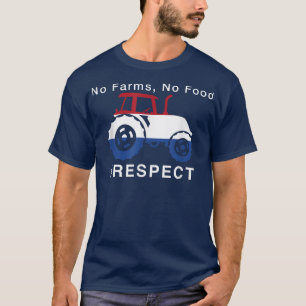 I stand with dutch farmers, respect, No farms, no T-Shirt