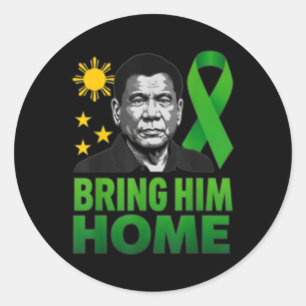 I Stand With Duterte Prrd For The Filipino Classic Round Sticker