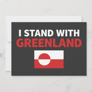 I Stand With Greenland Political Solidarity Design Invitation
