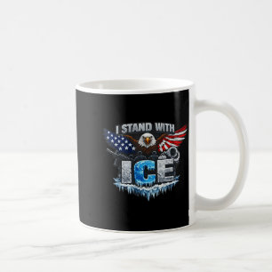 I stand with ice support ice coffee mug