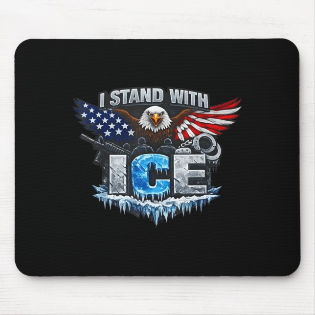I stand with ice support ice  mouse pad (Front)