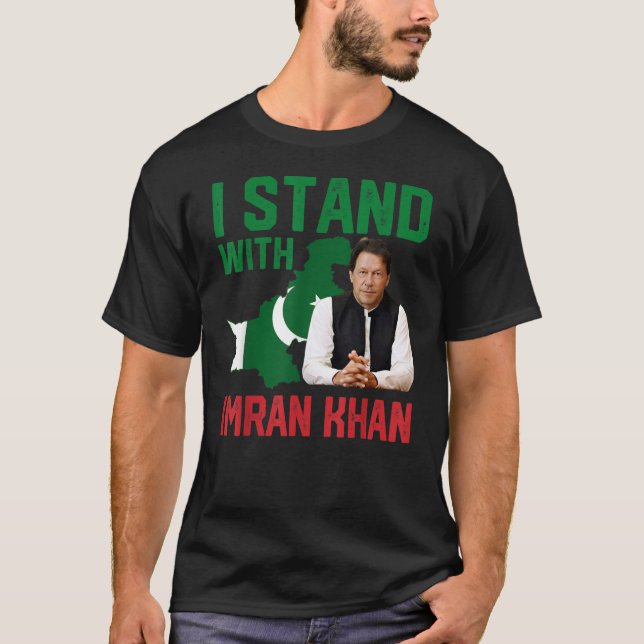 I Stand With Imran Khan PTI Party Pakistan t-shirt (Front)