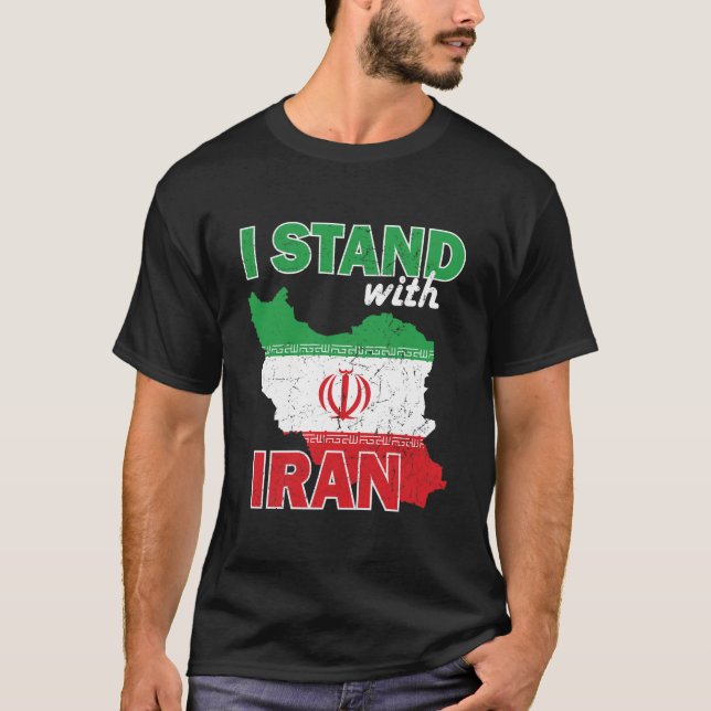 I stand with iran T-Shirt (Front)
