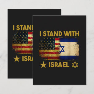 I Stand with Israel America Flag Announcement
