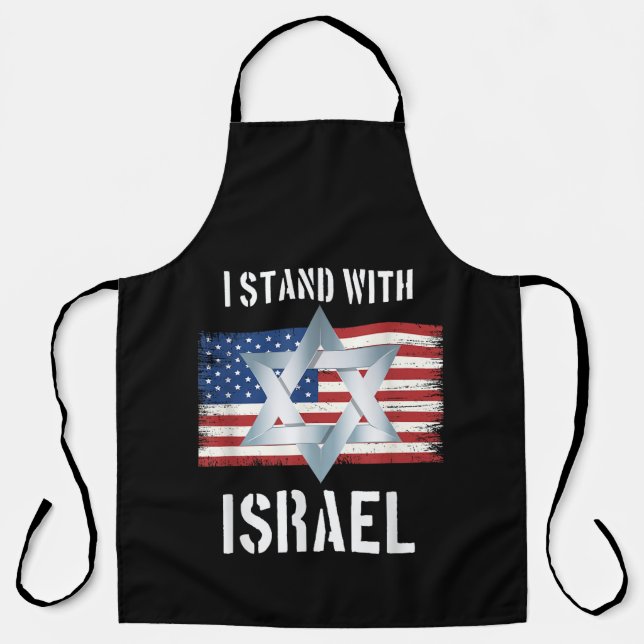 i stand with israel  apron (Front)