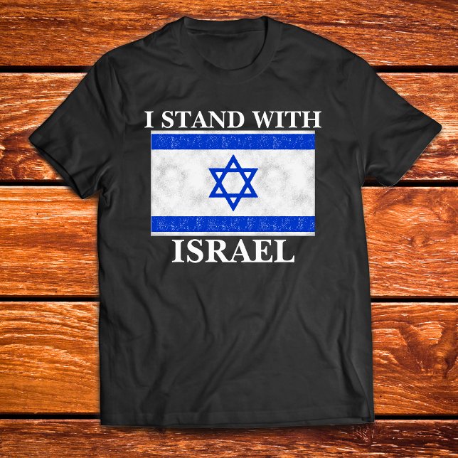 I Stand With Israel Blue White Flag T-Shirt (Creator Uploaded)