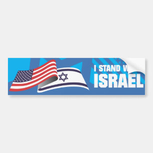 I STAND WITH ISRAEL BUMPER STICKER