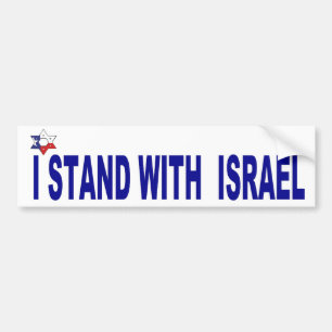I Stand With Israel BUMPER Sticker