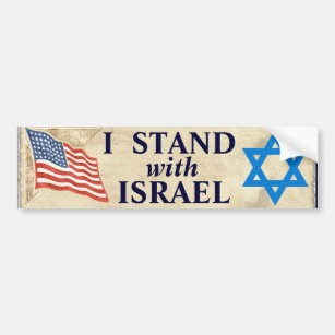 I Stand with Israel Bumper Sticker