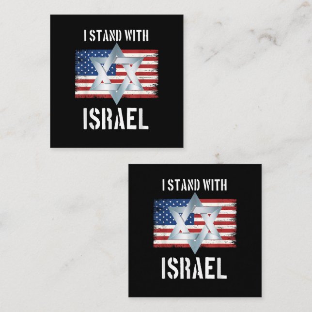 i stand with israel card (Front/Back)
