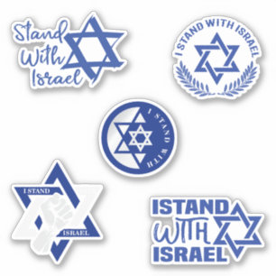 I Stand With Israel Collection Vinyl Sticker