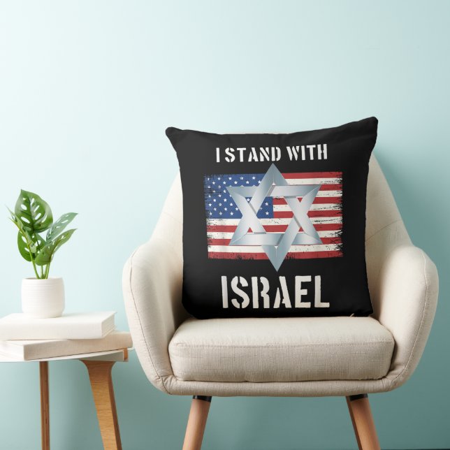 i stand with israel  cushion (Chair)
