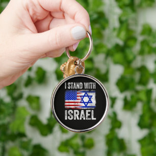 I Stand with Israel Key Ring