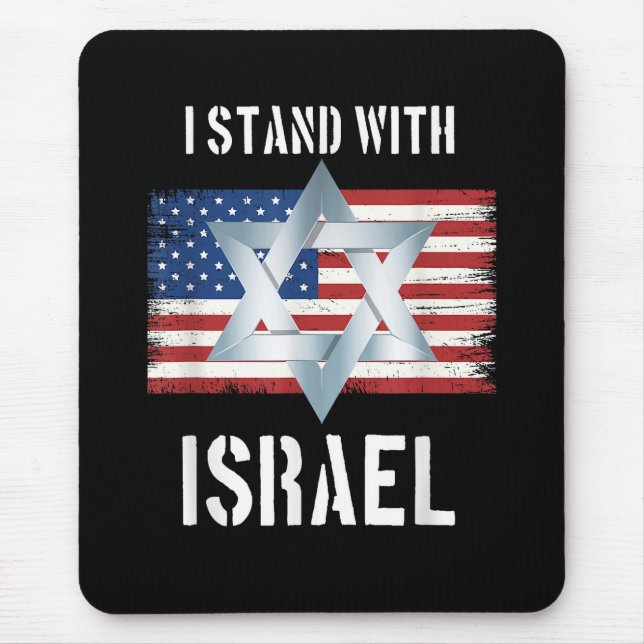 i stand with israel mouse pad (Front)