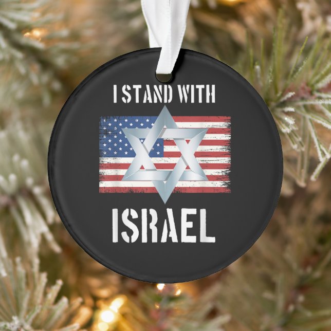i stand with israel  ornament (Tree)