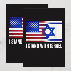 I Stand with Israel Patriotic Card