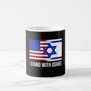 I Stand with Israel Patriotic Coffee Mug