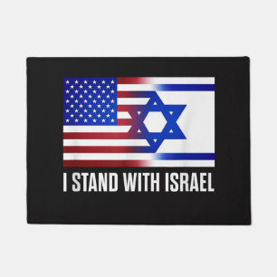 I Stand with Israel Patriotic Doormat