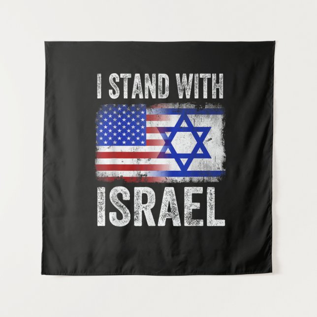 I Stand with Israel Tapestry (Front)